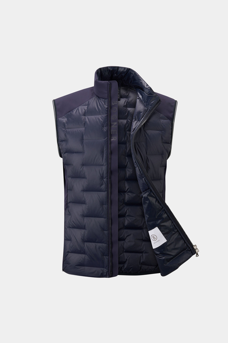 Dallin lightweight down vest in Navy blue 7