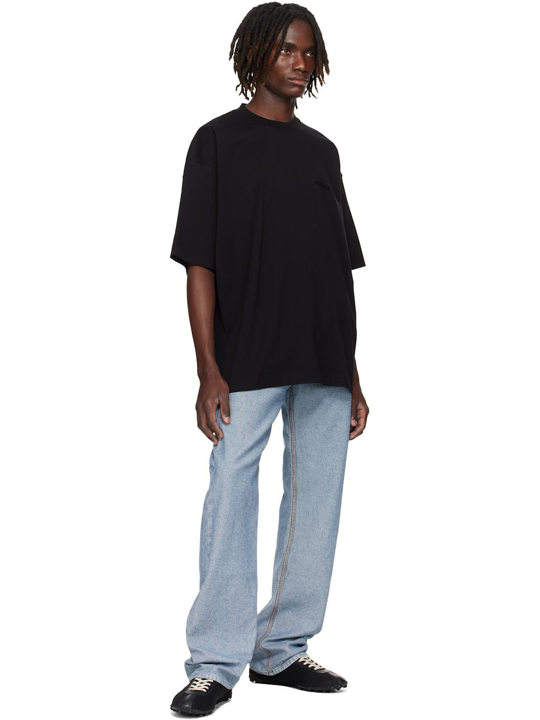Black Logo Oversized T-shirt - 4