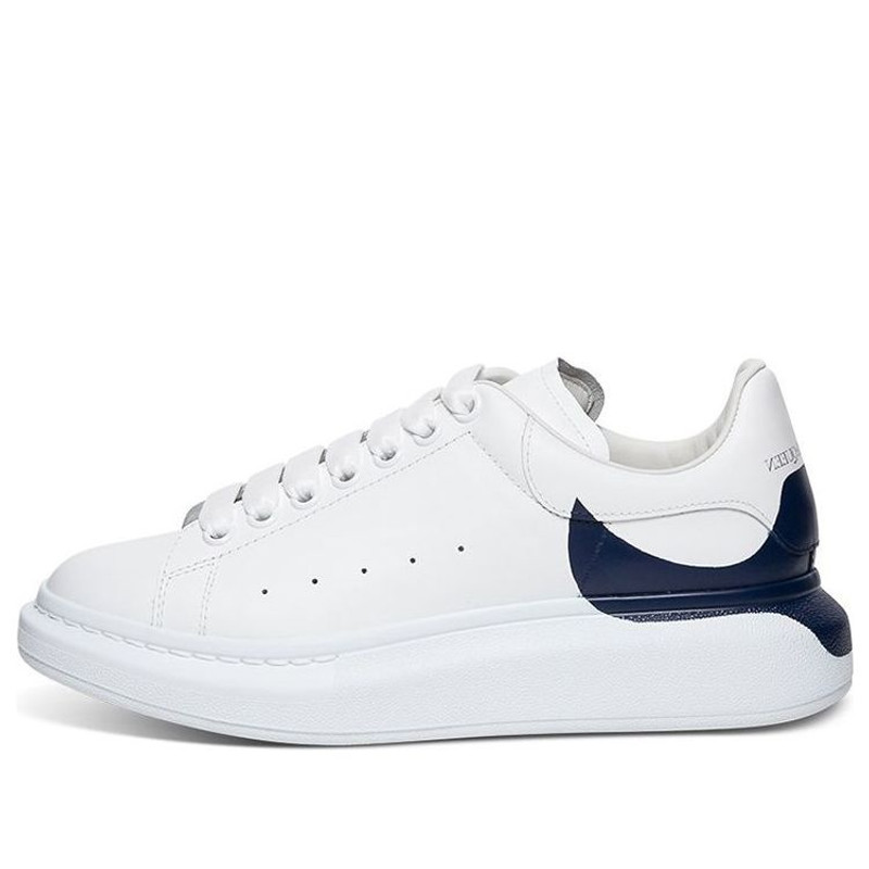 Alexander McQueen Oversized Sneaker 'White Navy Heel' 645863WHZ4L9098 - 1