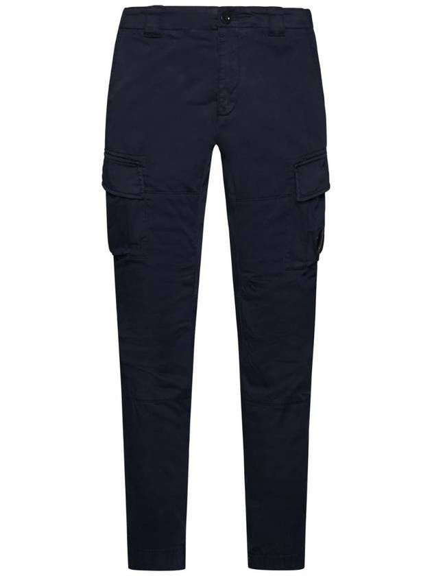 Lens Wapen Saten Cargo Straight Pants Blue - 1