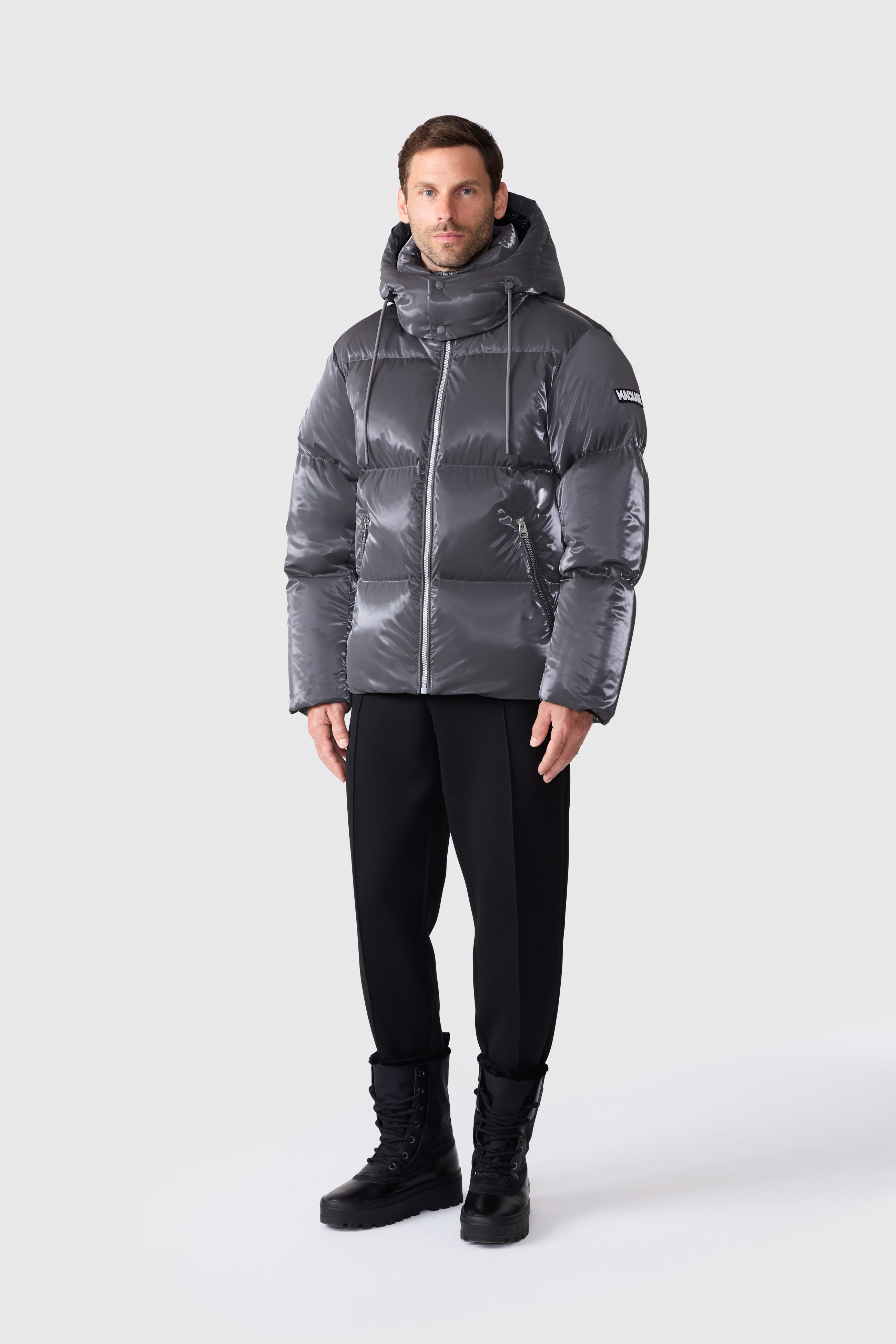 KENT-GLO High-Gloss Hooded Down Jacket - 2
