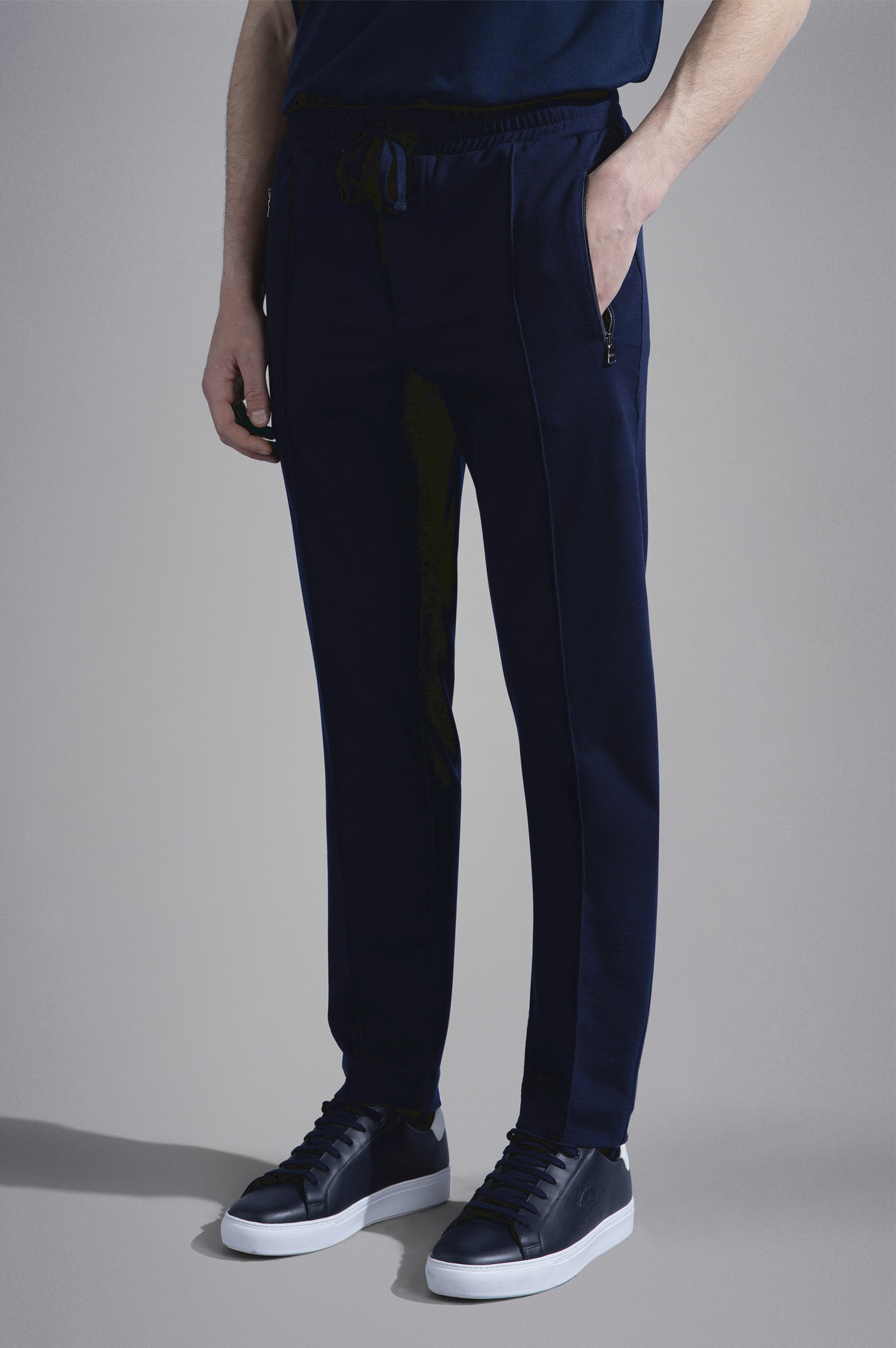 STRETCH WOOL TRACKPANTS - 6