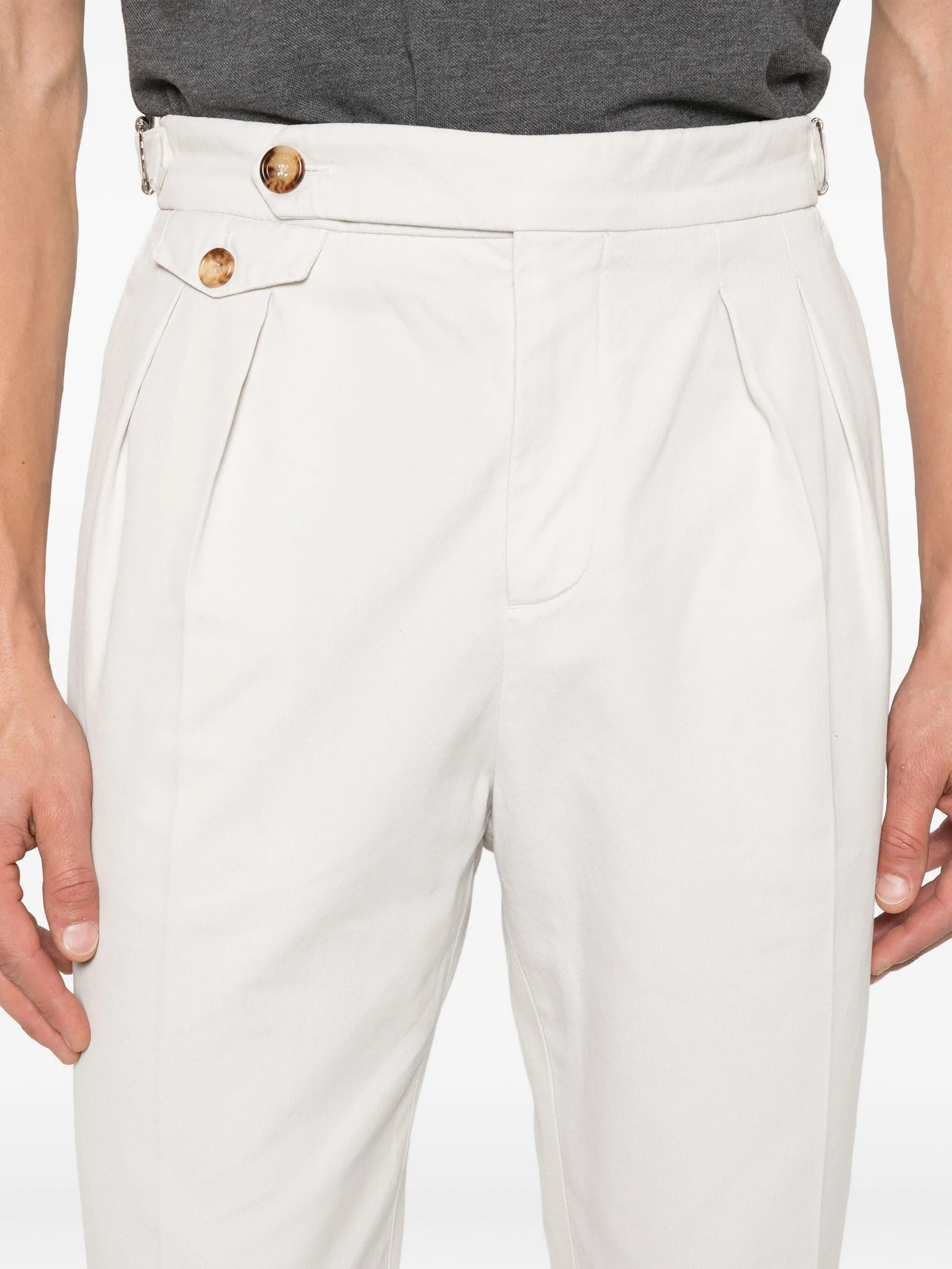 Brunello Cucinelli Pleated Button Trousers - 5