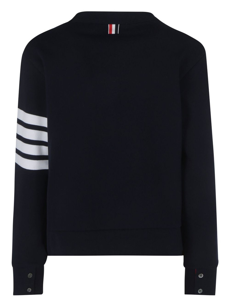 Thom Browne 4-Bar stripe cardigan outlook