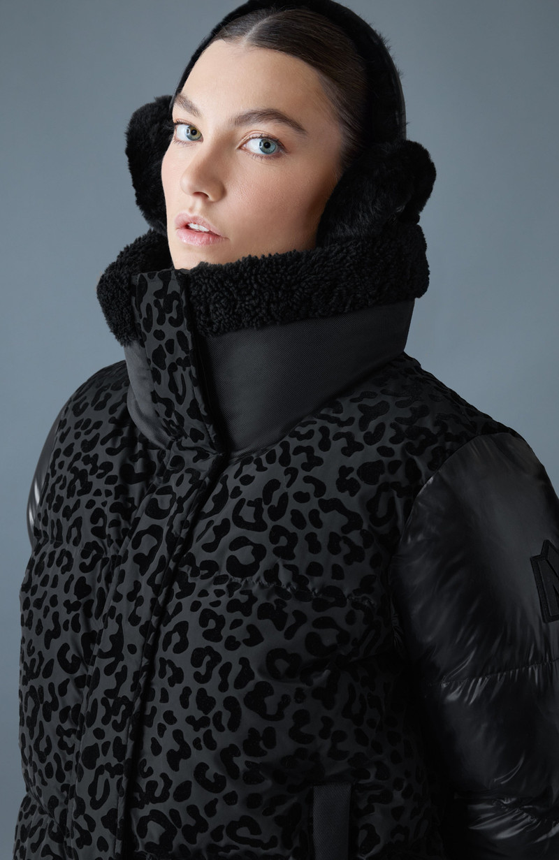 MACKAGE UNI Shearling Earmuffs with Quilted Leather outlook