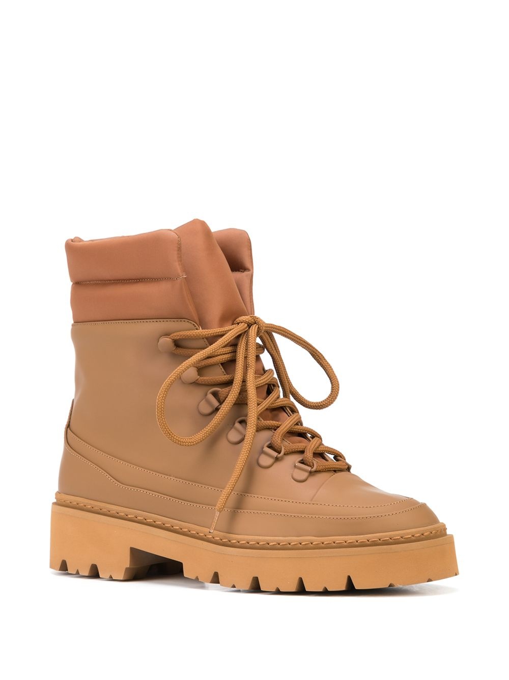 lace-up cargo ankle boots - 2