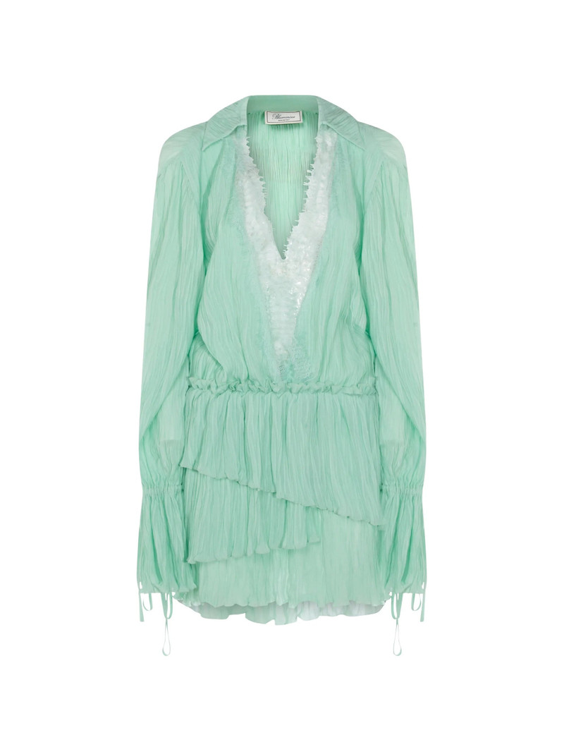 Blumarine Ruffled Long-sleeve Dress 1