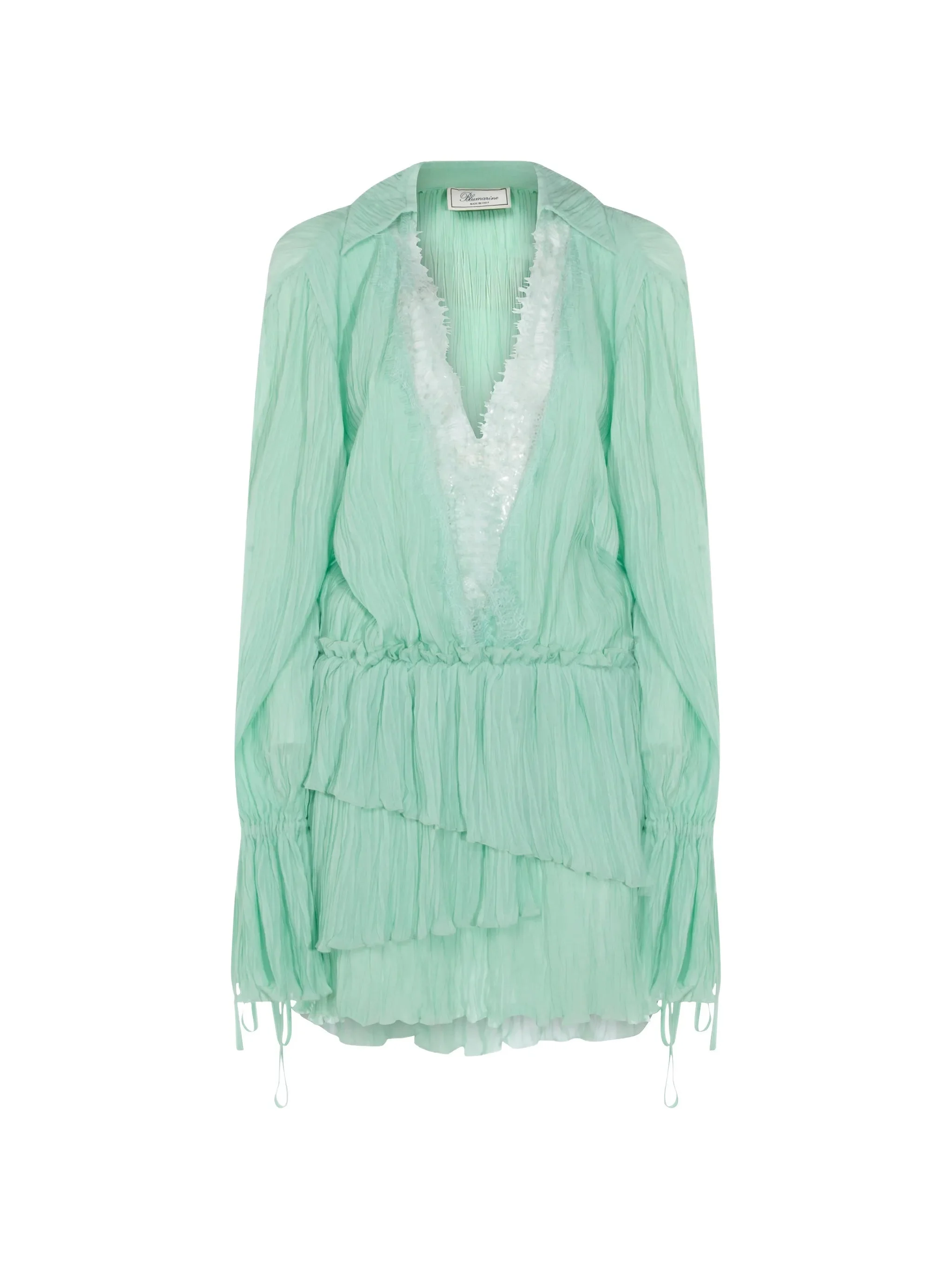 Blumarine Ruffled Long-sleeve Dress - 1