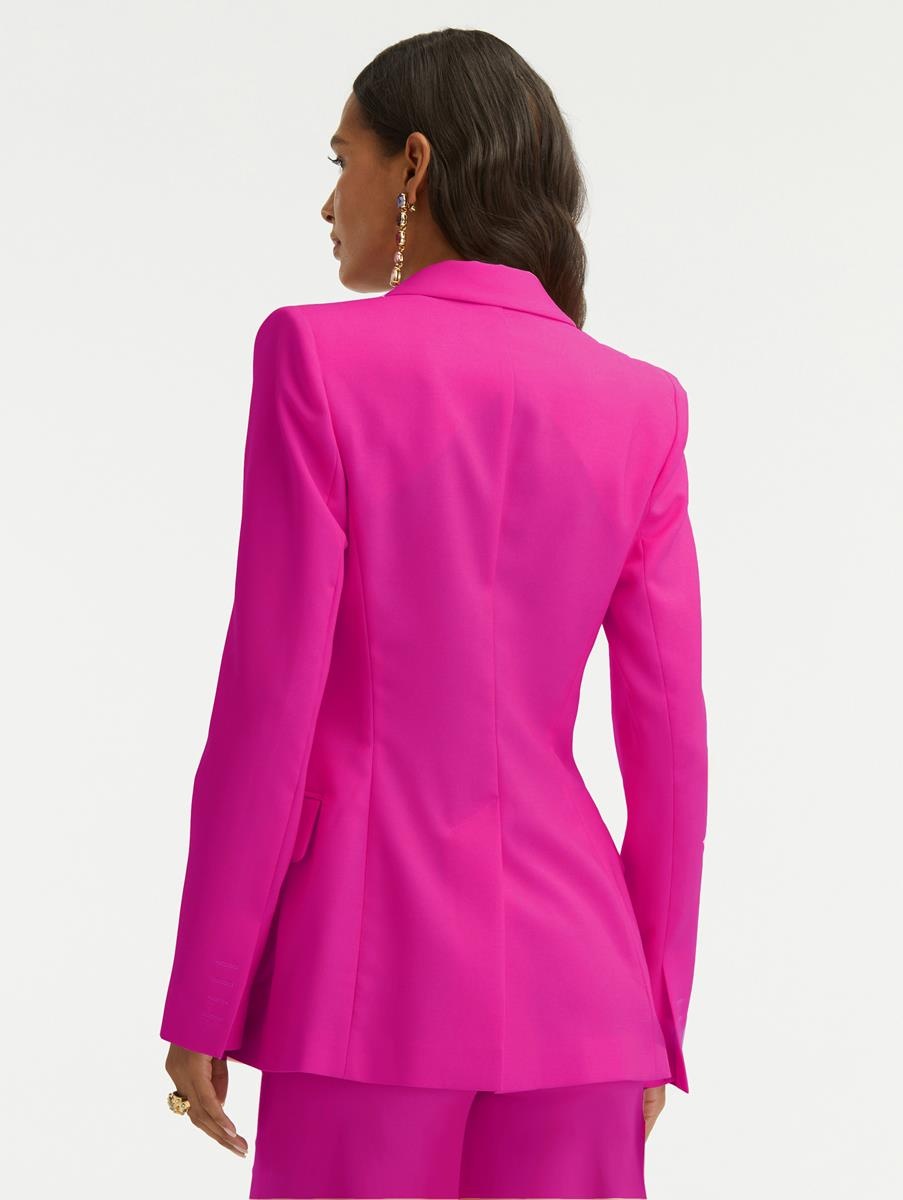BUTTON FRONT BLAZER - 3