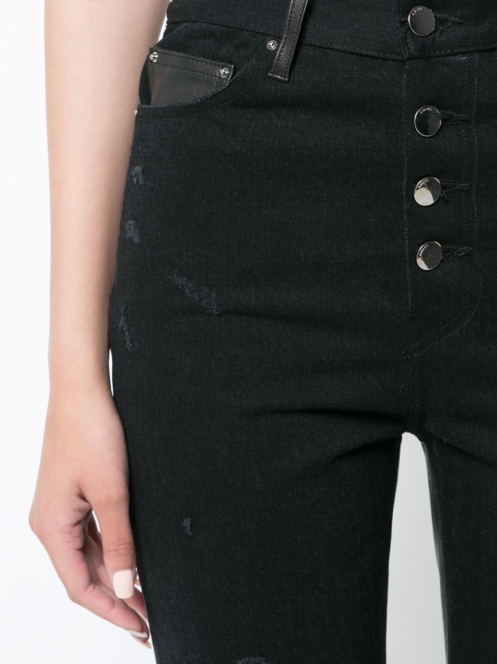 cropped flared jeans - 5