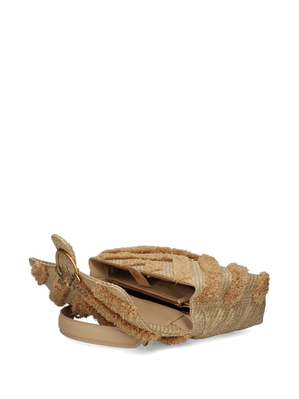 fringed chevron shoulder bag - 6