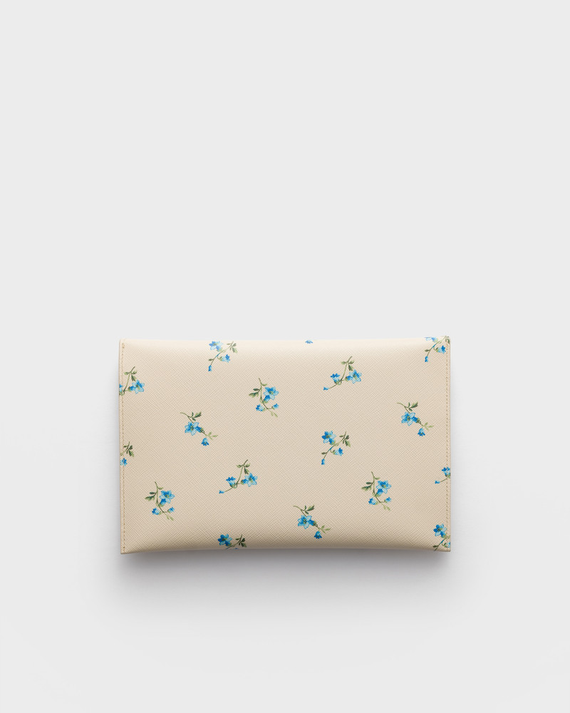 Printed Saffiano leather envelope clutch 3