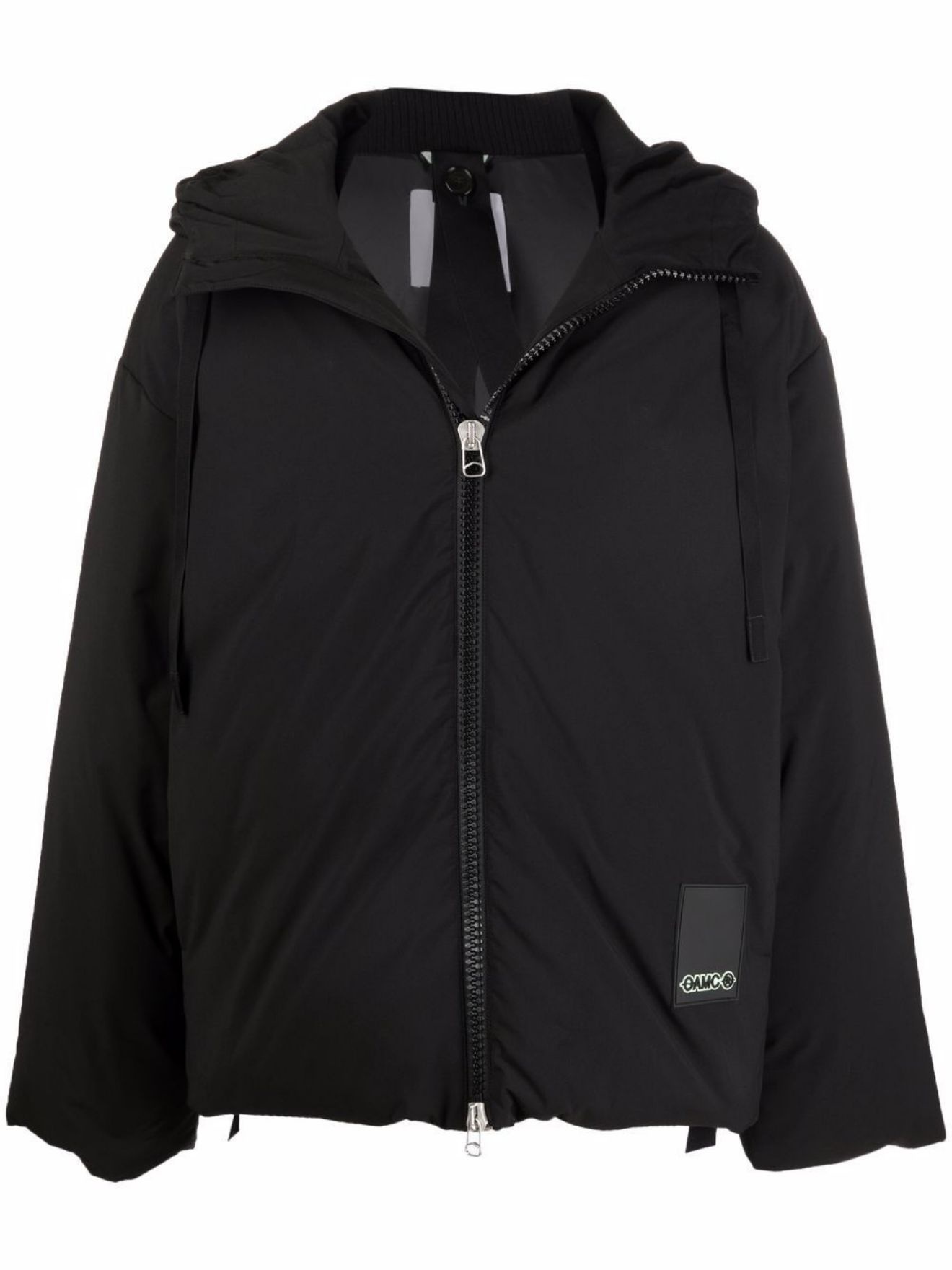 padded zipped hooded jacket - 1