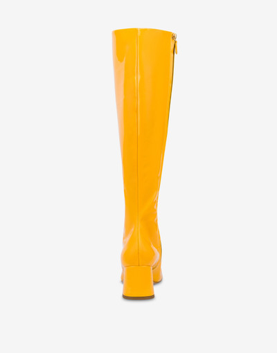 Moschino PATENT LEATHER BOOTS outlook