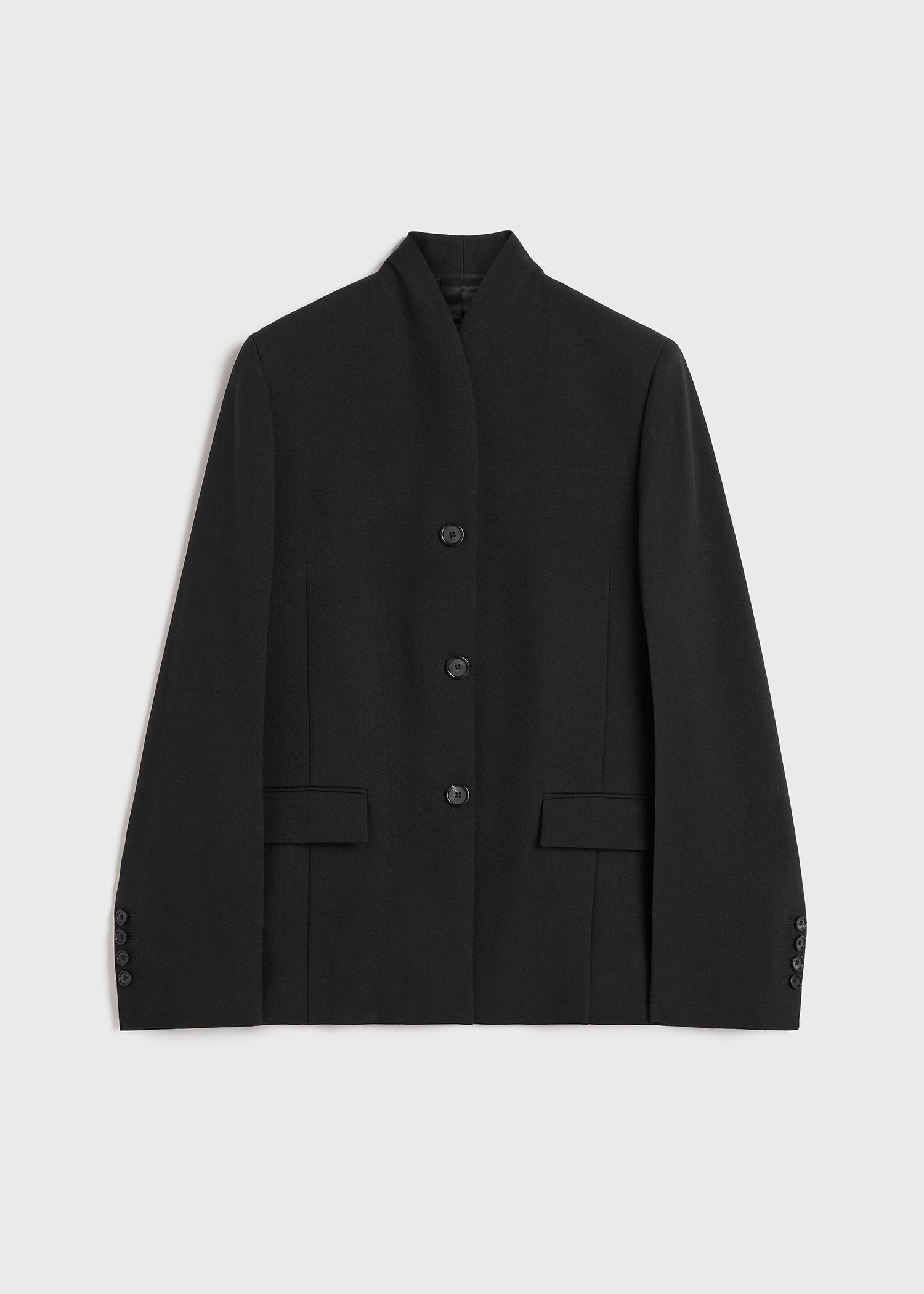 Overlay suit jacket black - 1