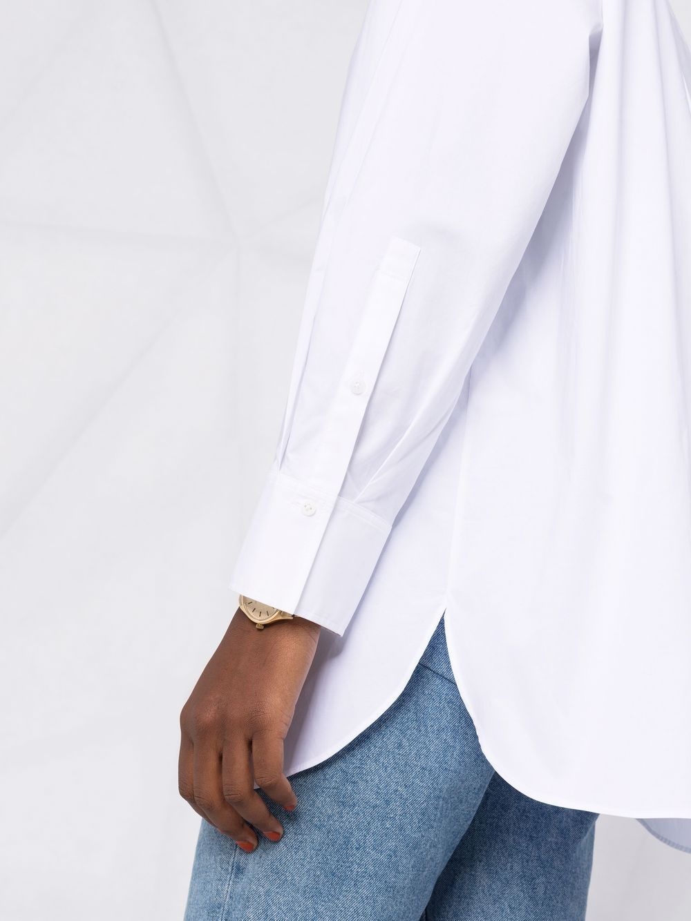 oversized poplin cotton shirt - 3