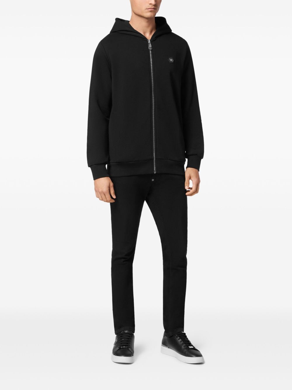 crystal-embellished hoodie - 2