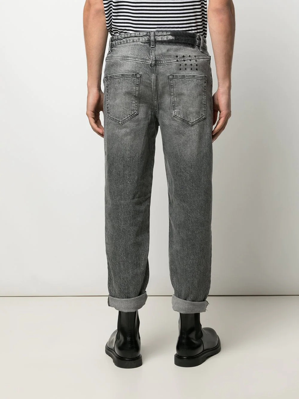 cropped tapered jeans - 4