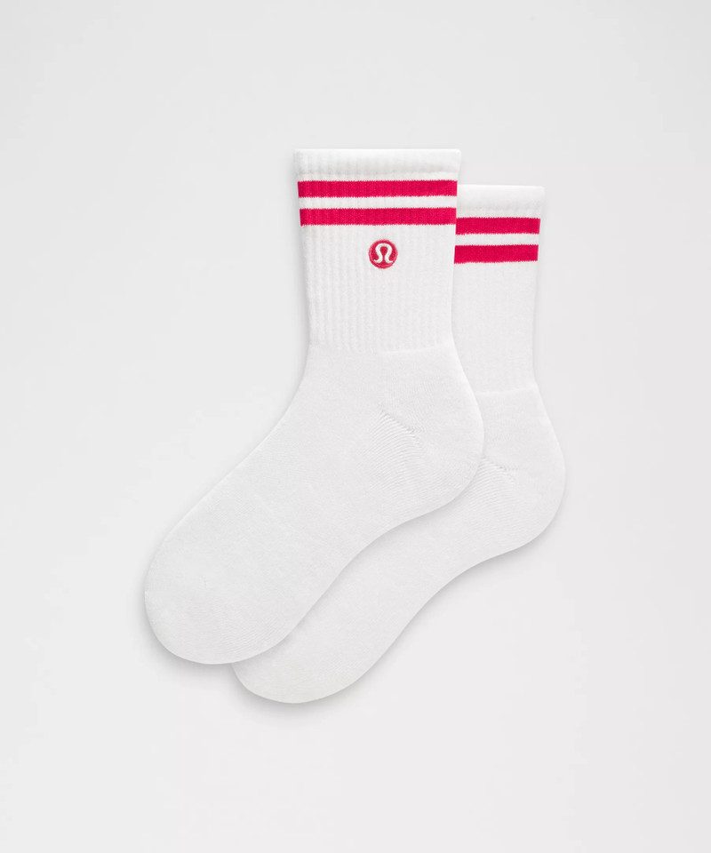 Unisex Daily Essential Quarter Socks *Stripe 1