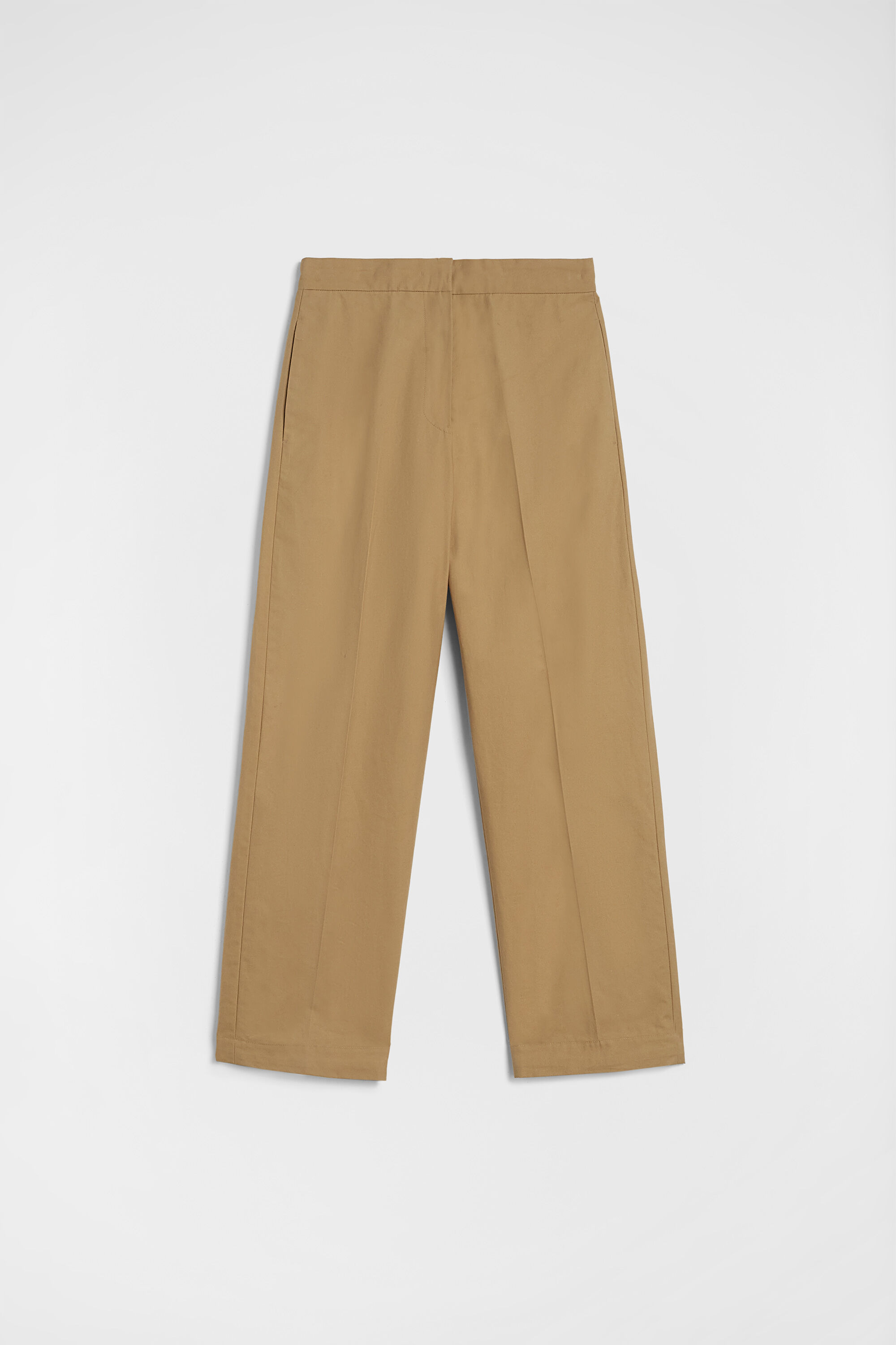 Cotton Tapered Trousers - 1