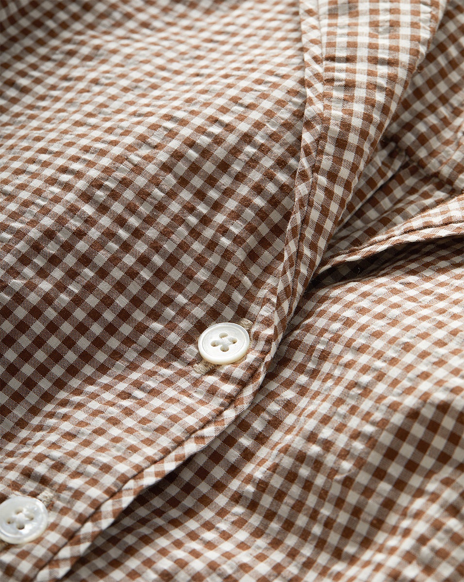 ILENE GINGHAM BUTTON-DOWN SHIRT - 6