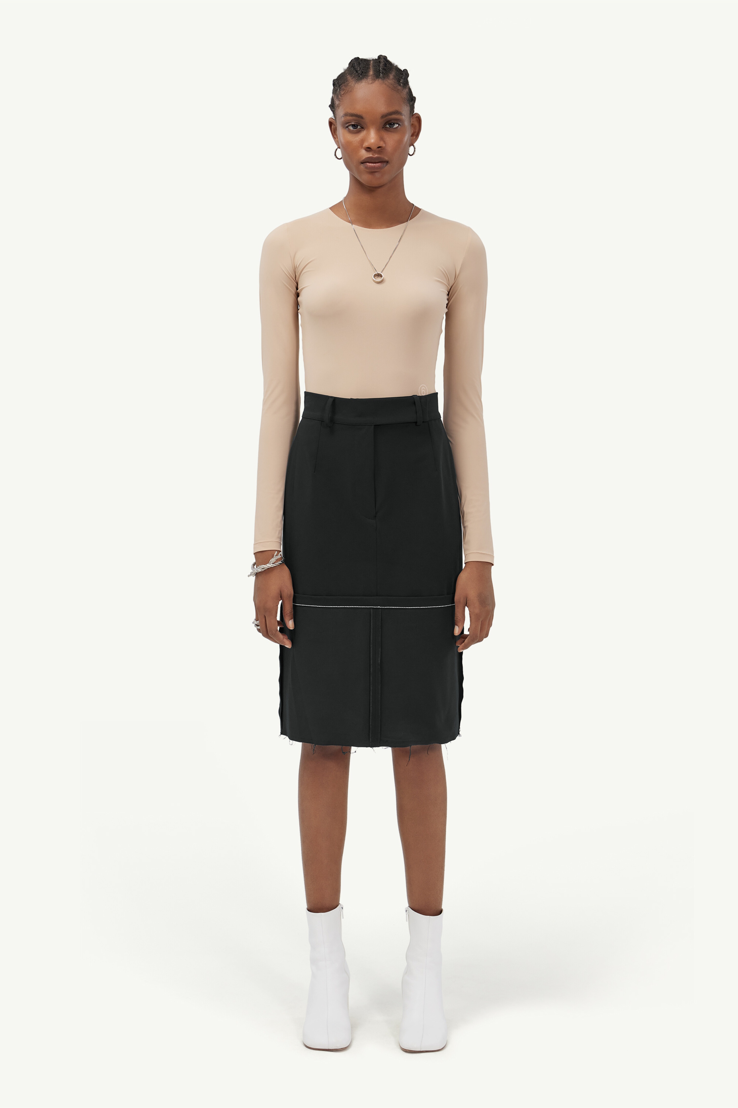 Knee-length skirt - 2