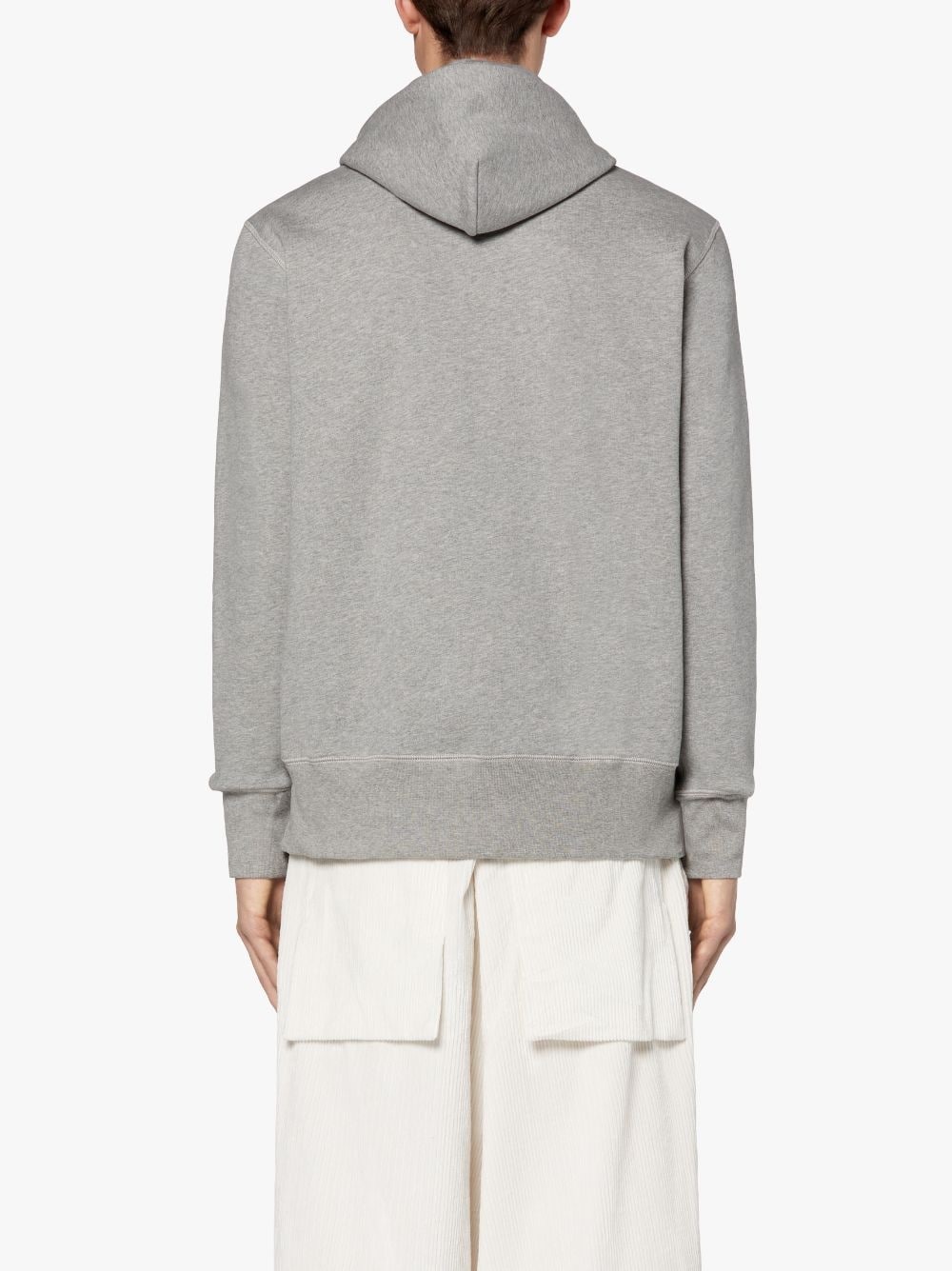 GREY X PINK COTTON HOODED SWEATSHIRT | GJM-208 - 4