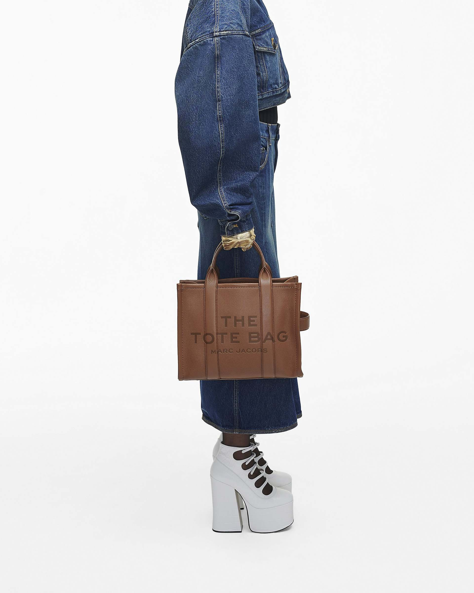 THE LEATHER SMALL TOTE BAG - 9