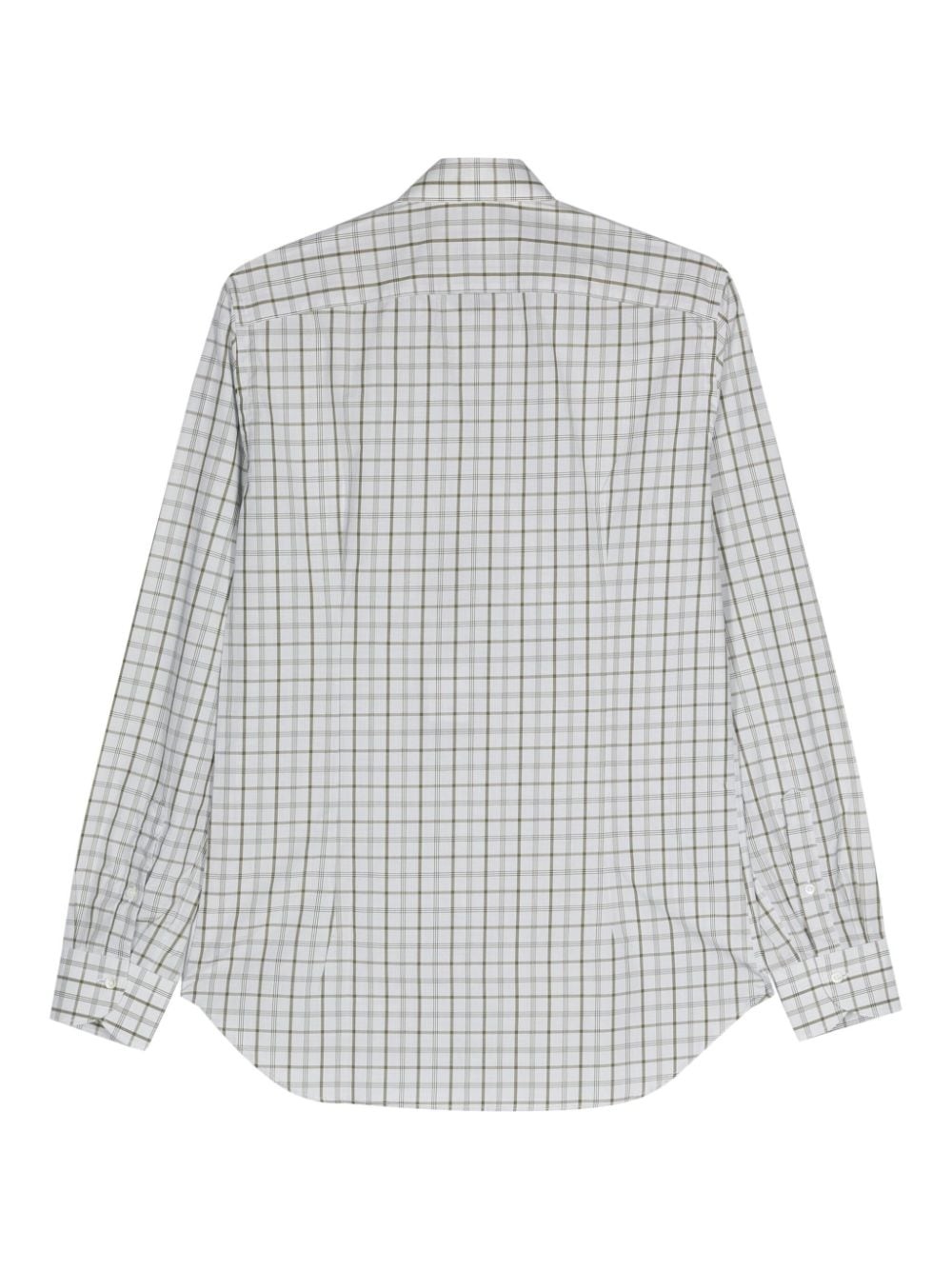 check-pattern cotton shirt - 2