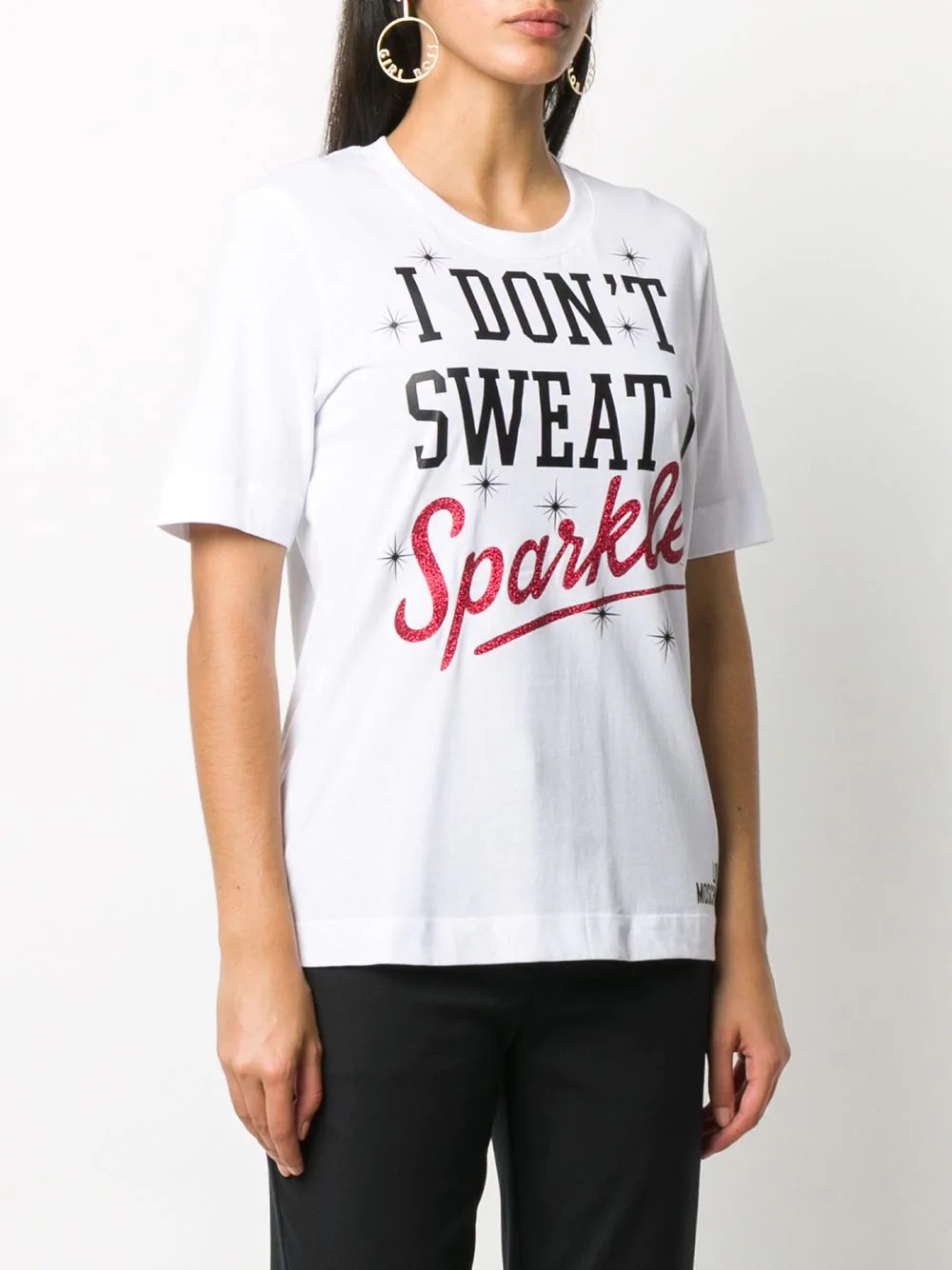 slogan-print cotton T-shirt - 3