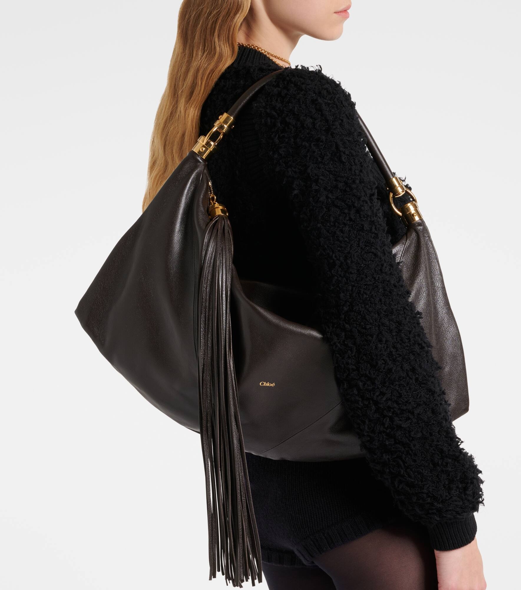 Foulard leather shoulder bag - 2