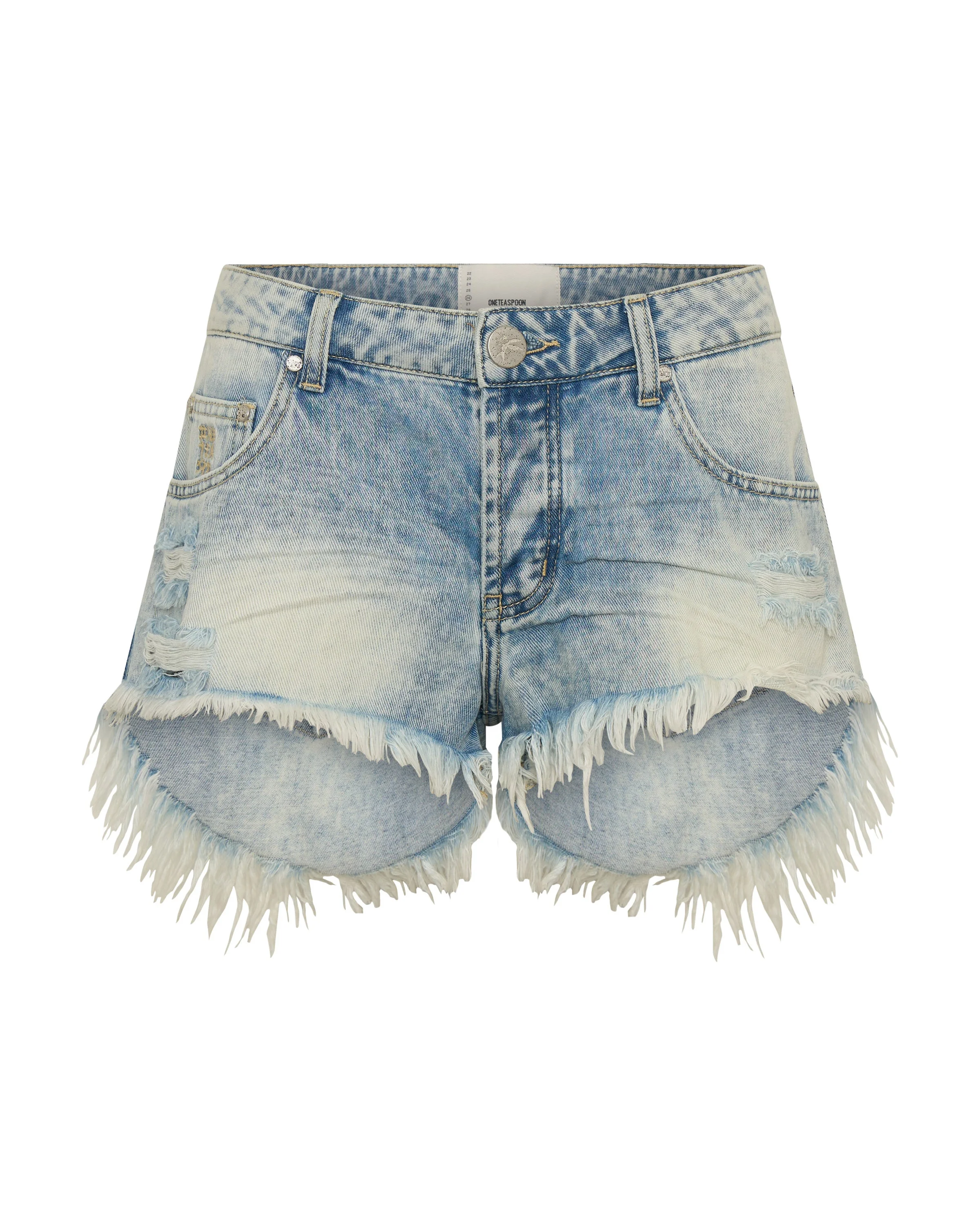 Bonitas Low Waist Denim Shorts - Sunset Blue - 1