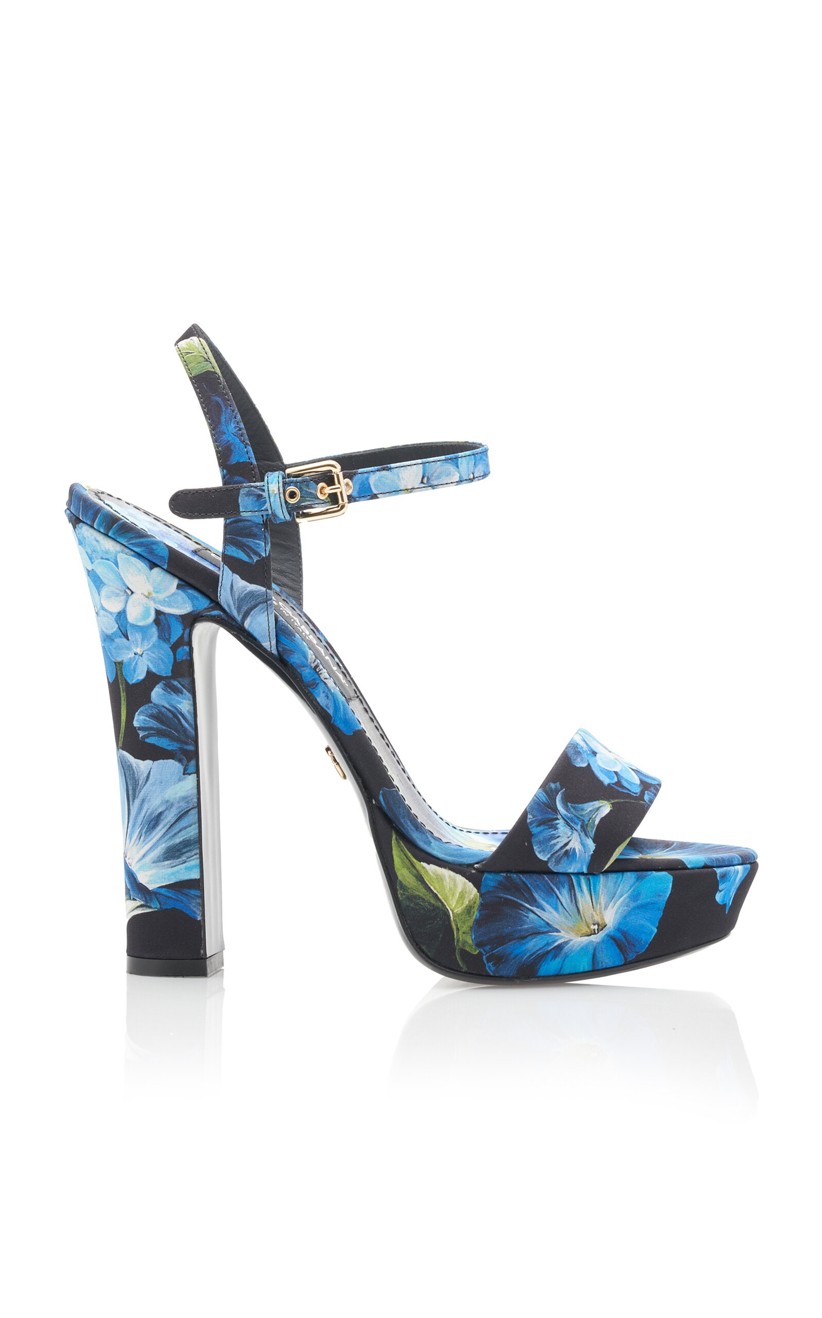 Floral Satin Platform Sandals multi - 1