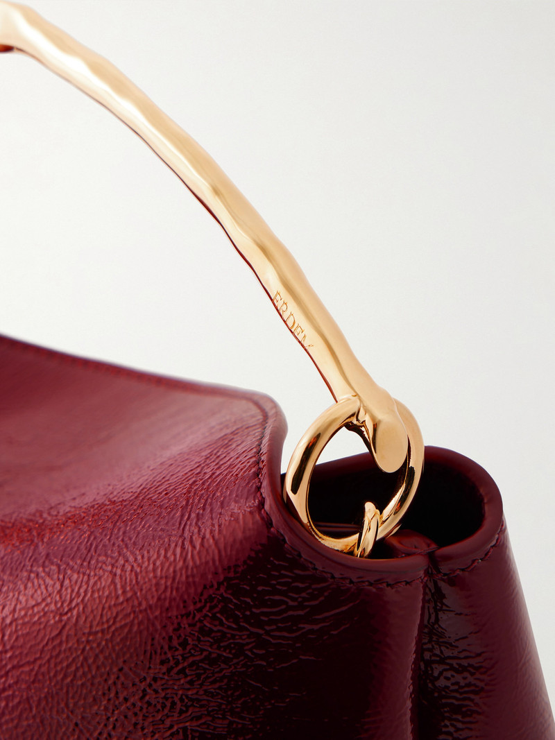 Bloom Midi Patent-leather Bag 5