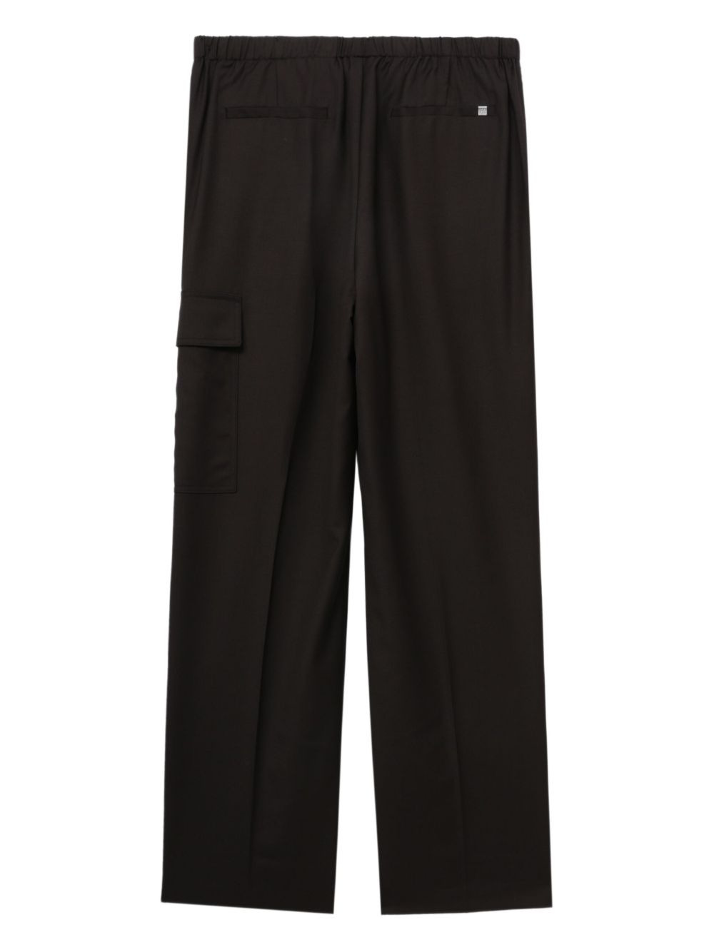 elastic-waist cargo trousers - 5