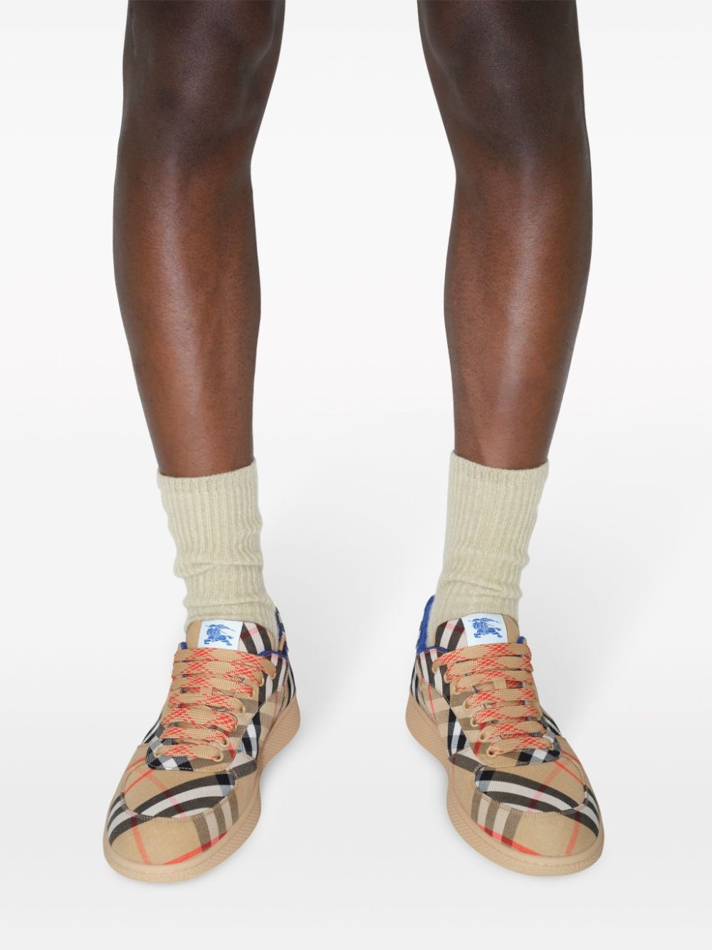 Box checked sneakers - 6