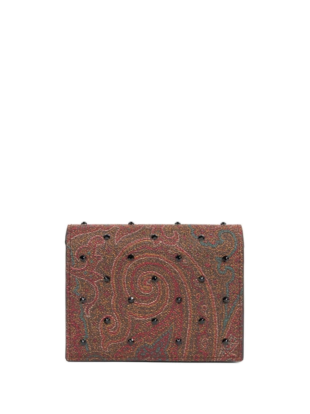 rhinestone paisley bi-fold wallet - 2