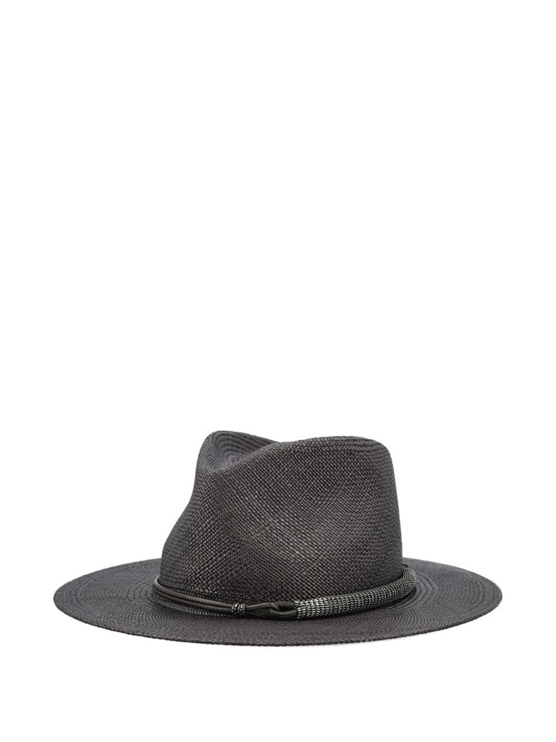 Brunello Cucinelli cord-detail fedora outlook