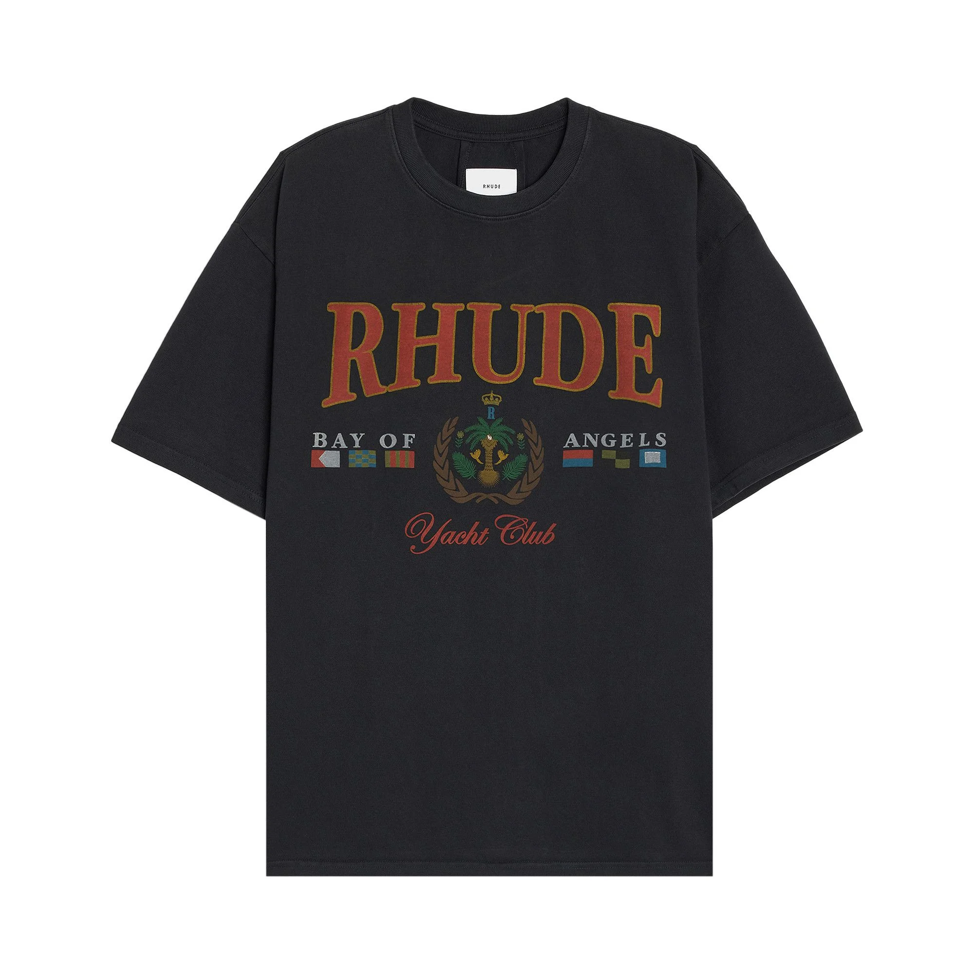 Rhude Bay Of Angels Yacht Tee 'Vintage Black' - 1