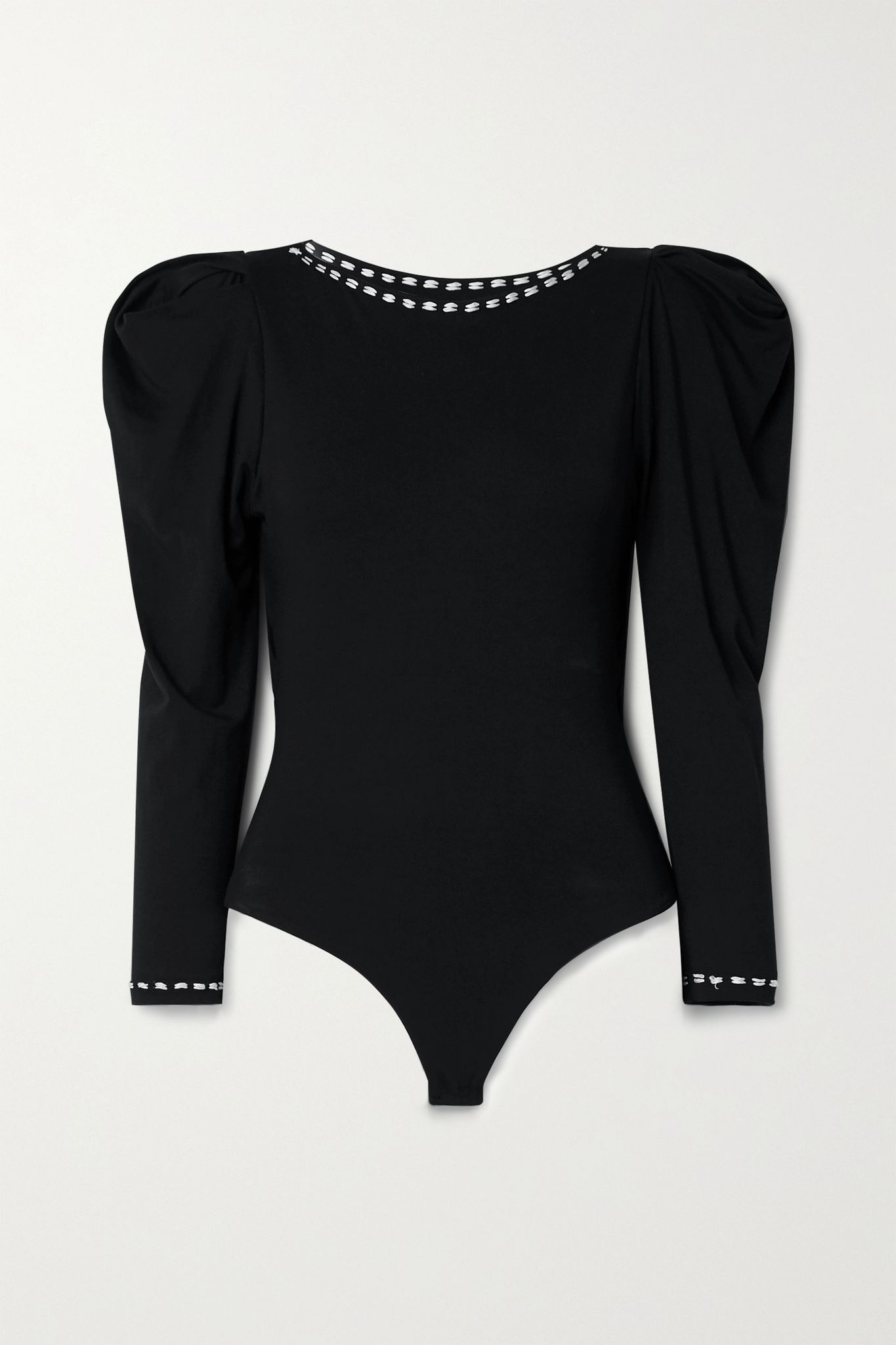 Falling Apart embroidered jersey bodysuit - 1