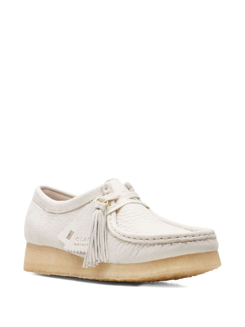Clarks Originals Wallabee "White Nubuck" loafers outlook