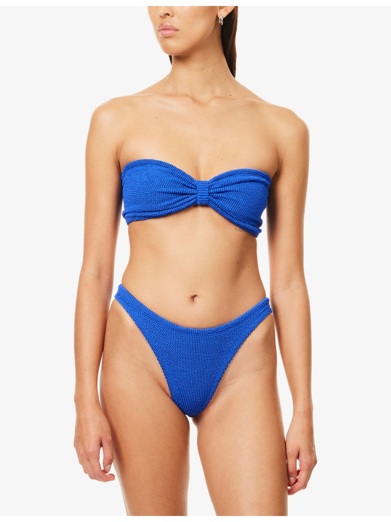 Hunza G Jean ruched bikini outlook