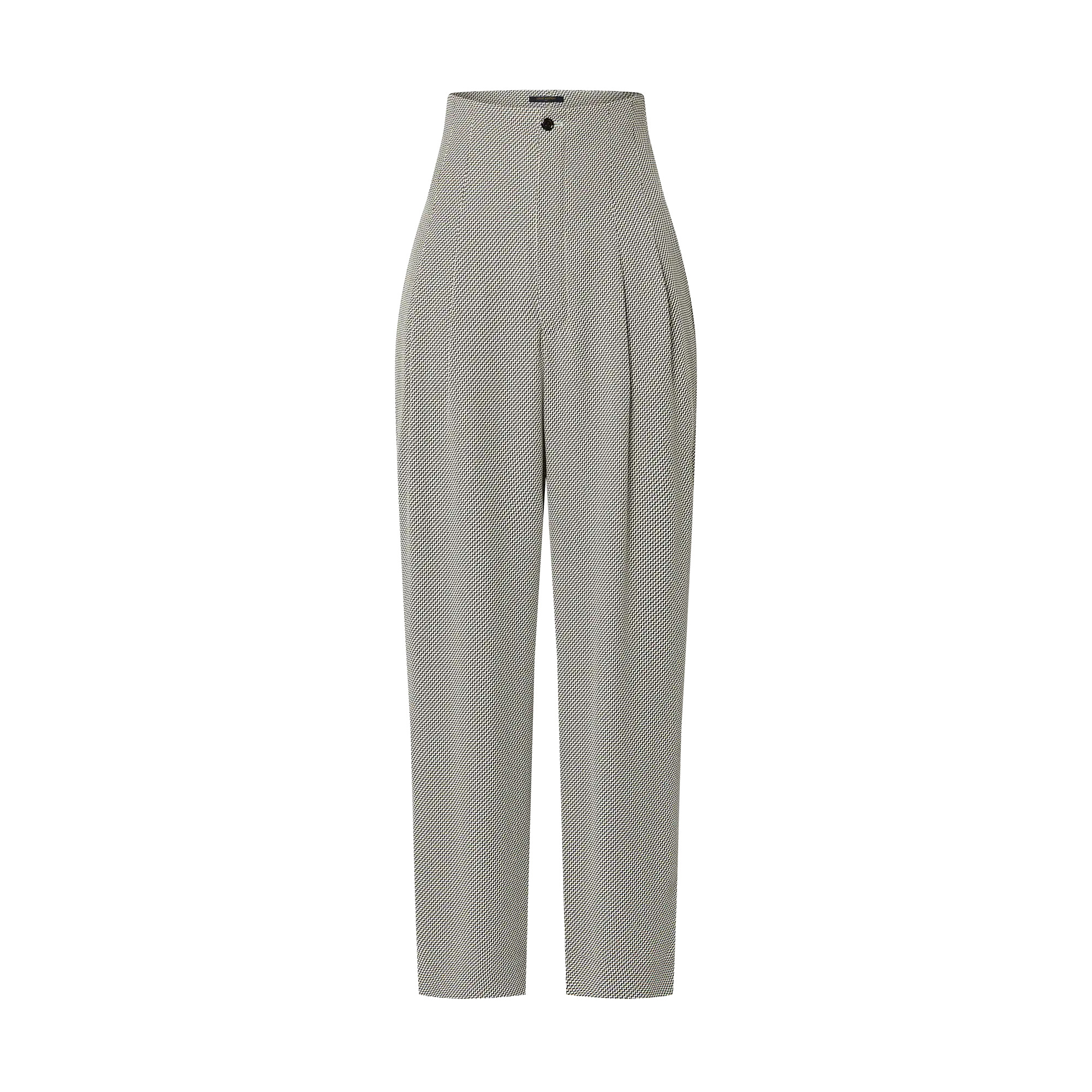 Zigzag Fitted High Waist Pants - 1
