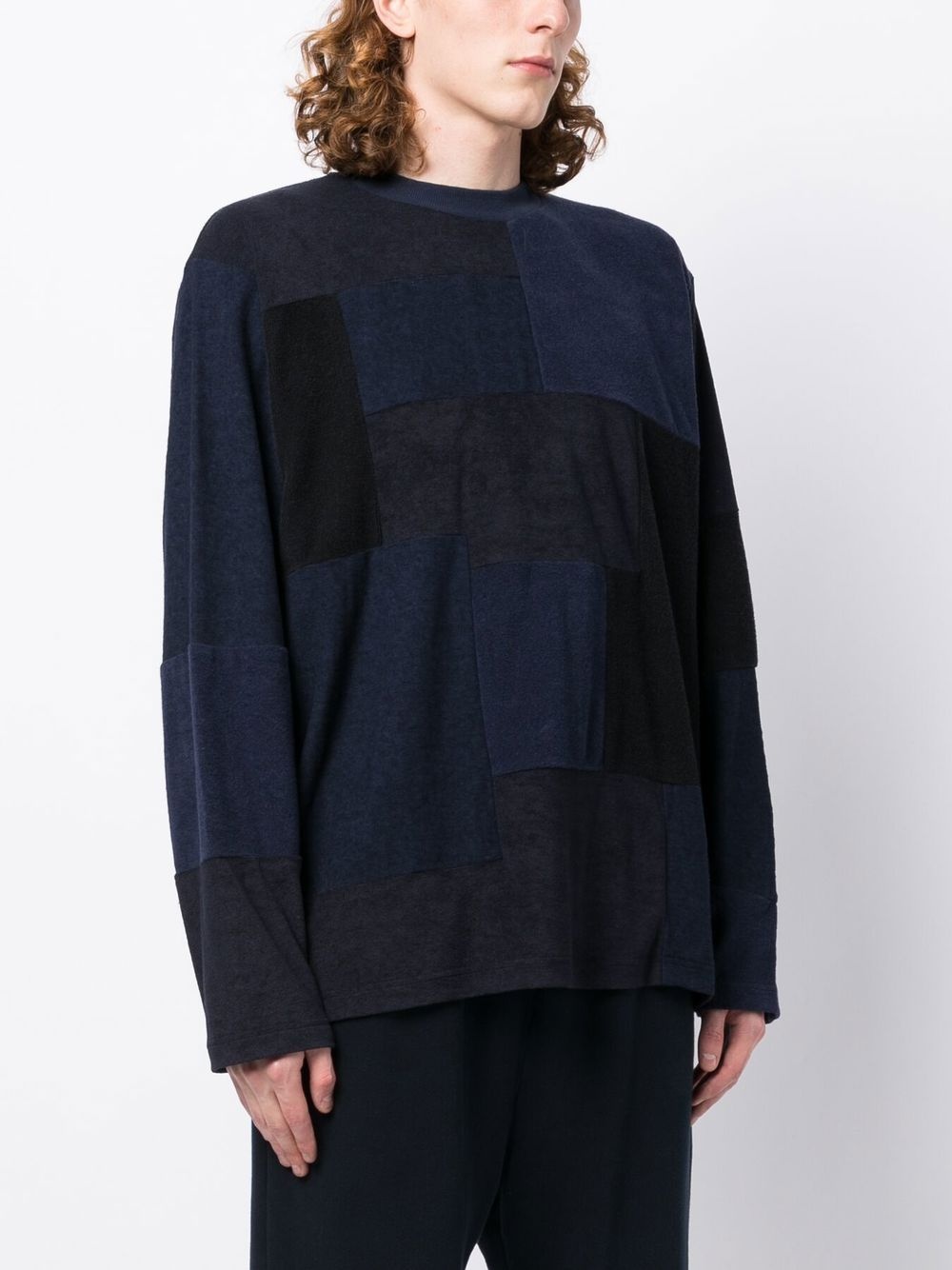 slouchy paneled jumper - 3