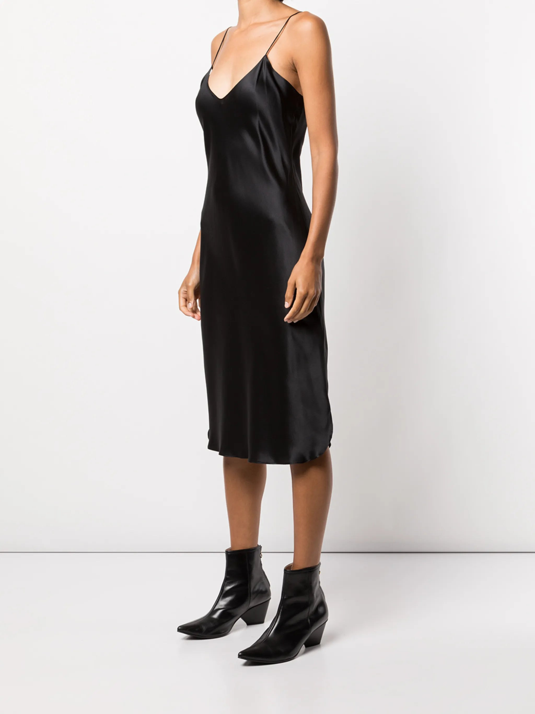 Nili Lotan Silk Midi Slip Dress - 4