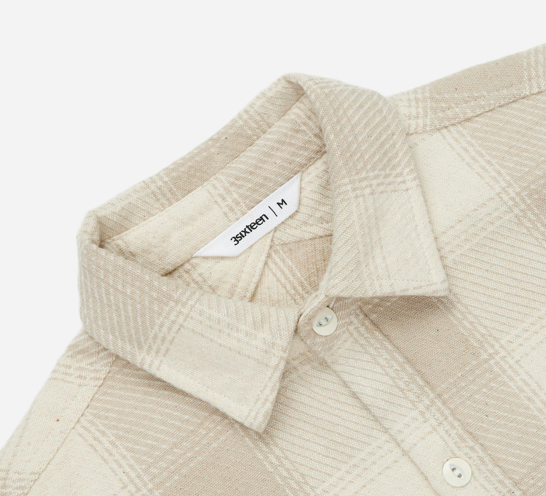 Crosscut Flannel - Alabaster Twill - 3