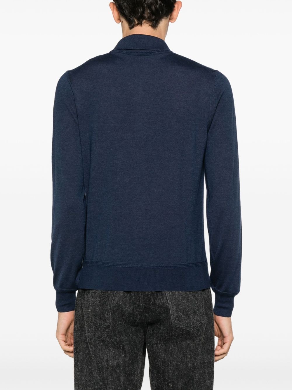 knitted polo shirt - 3