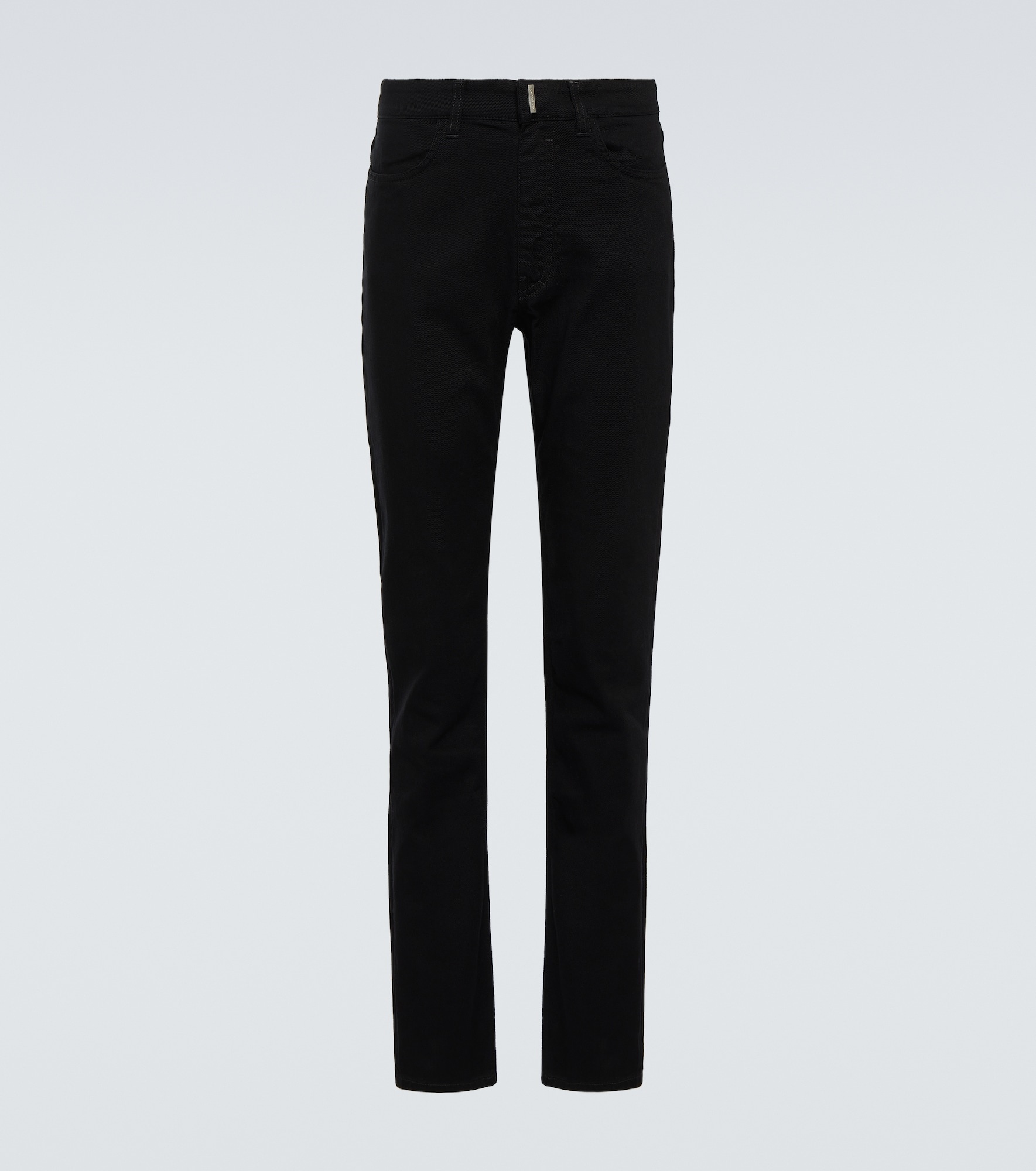 Slim-fit cotton pants - 1