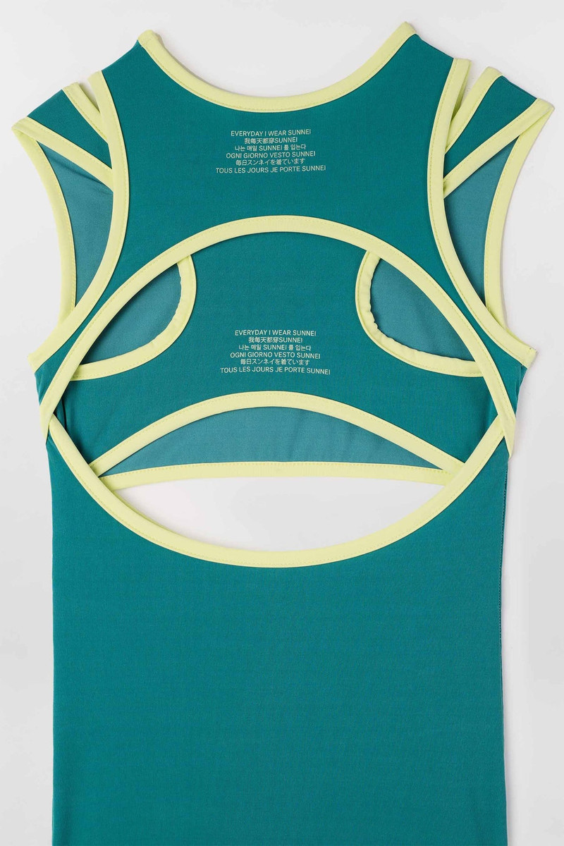 SUNNEI SUPER STRETCH COMBINED TOP / jade green outlook