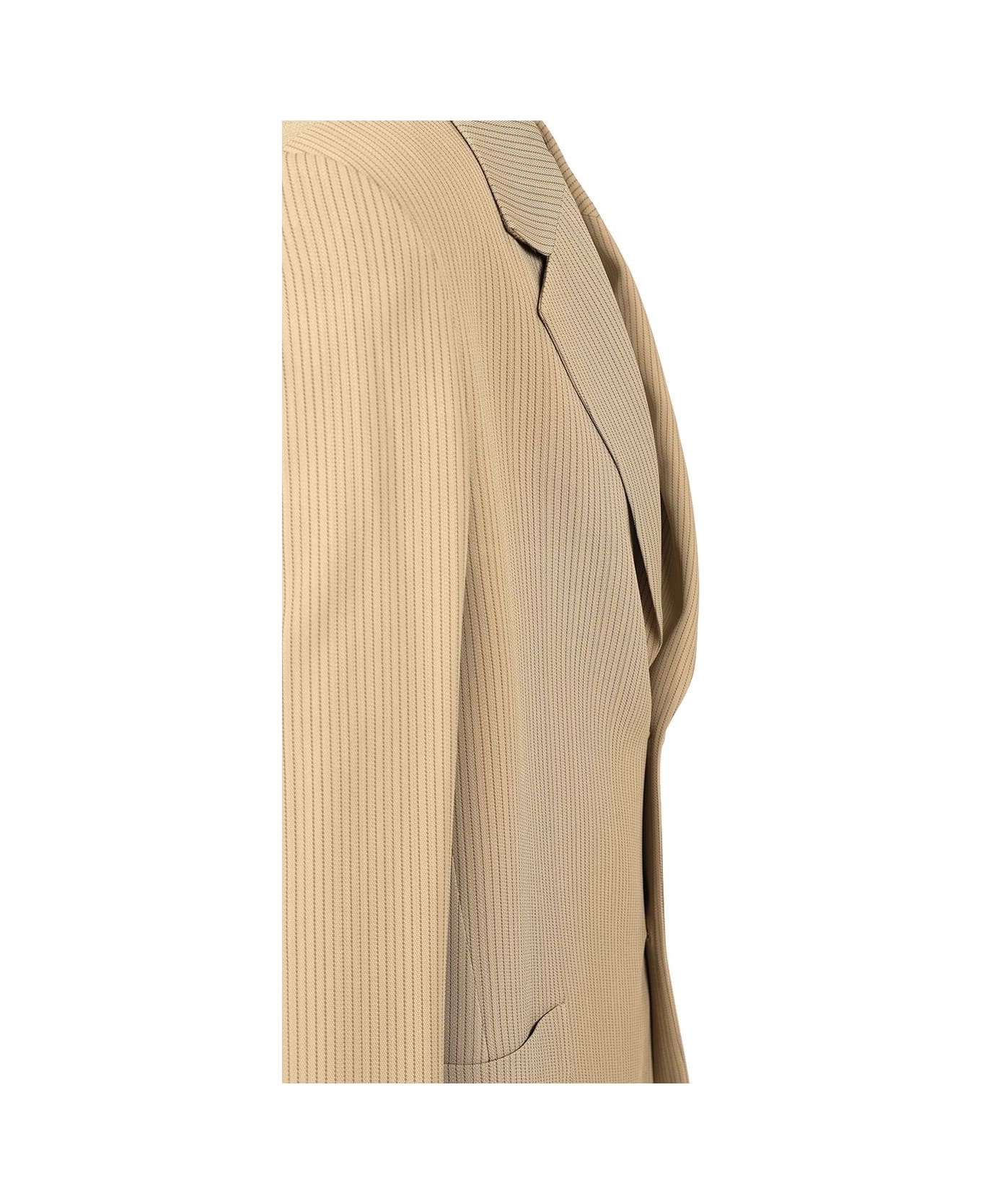 Journey M's Decontructed Jacket Lowell Pinstripe Blend Viscose Fabric - 4